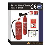 FIRE SHOP Kit lot extincteurs Co2 kg + Eau 6 litres additif + registre + 2 Panneaux