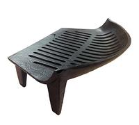 Fire Vida Grande Grille de cheminée en Fonte - 45,7 cm - Noir - pour Feux Ouverts, poêles à Bois et poêles à Charbon - Accessoire de cheminée Robuste