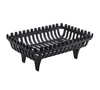 Fire Vida Panier à bois en fonte, métal, noir, 45 cm
