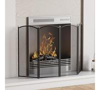 Fire Vida Stanton 4 Panneau Spark Fire Guard, métal, Noir