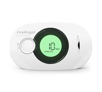 FireAngel Détecteur numérique de monoxyde de Carbone avec Batterie scellée à Vie de 10 Ans - FA3322 - Alarme d'humidité, de température et de CO - Alarmes Portables de monoxyde de Carbone pour la