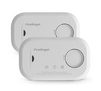 FireAngel FA6813-EU-T2 Détecteur de Monoxyde de Carbone CO, Capteur de Monoxyde de Carbone, Lot de 2 Détecteurs de CO et Alarme Portable, avec Piles, Bouton de Test