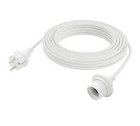 FIRMERST Douille de lampe étanche E27 avec câble extérieur 10 m Blanc