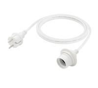 FIRMERST Douille de lampe étanche E27 avec câble extérieur 2,5 m Blanc