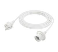 FIRMERST Douille de lampe étanche E27 avec câble extérieur 4,5 m Blanc