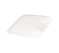 FIRST 210APOPL1000 Couvercle pour Assiette Plastique/Pet polyéthylène téréphtalate Transparent 24 x 24 x 3 cm 50 Pièces