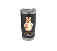 First of All Jesus Thinks I'm A Delight Chicken Coffee Humour Gobelet isotherme en acier inoxydable double paroi