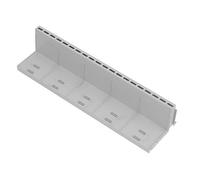 First Plast - Caniveaux PVC ou PP - Grille à fente pour caniveau PVC - Hauteur 90mm - 130x500mm