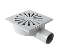 First Plast CHABS15G Fermeture de siphon ABS Gris 150 x 150 mm