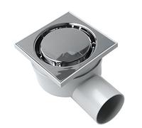 First Plast chabse1050 m-y égout sifonato en ABS avec grille, chrome