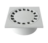 First Plast CHPVC20G Ferme siphonate en PVC, gris, 200 x 200 mm