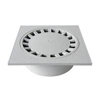 First Plast CHPVC25G Ferme siphonate en PVC, gris, 250 x 250 mm
