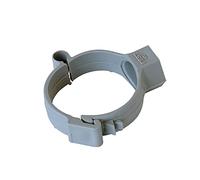 FIRST PLAST CNM40G Colliers avec vis et Chevilles pour Tubes Ronds Ø 40 mm. Couleur : Gris