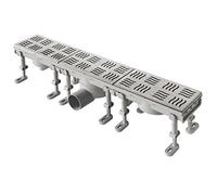 First Plast First plast - douche à l'italienne - caniveau de douche avec grille inox pratiko bagno