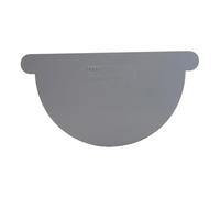 First Plast Fond de gouttière PVC demi-ronde Personnalisable-Gris-33