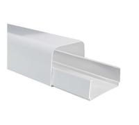 First Plast - Goulottes pour climatisation - Goulotte 65 x 50 mm - Clipsage à la base - 2m - Blanc -