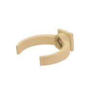 First Plast - Gouttière PVC 16 demi-ronde - Collier lyre pour tube de descente PVC Ø50 - sable - First Plast