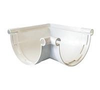 First Plast - Gouttière PVC 25 demi-ronde - Angle universel 90° PVC 25 demi-ronde - blanc - First Plast