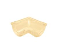 First Plast - Gouttière PVC 25 demi-ronde - Angle universel 90° PVC 25 demi-ronde - sable - First Plast