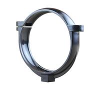 First Plast - Gouttière PVC 25 demi-ronde - Collier à bride pour tube de descente gouttière en PVC - Ø80 - Anthracite - First Plast
