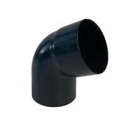 First Plast - Gouttière PVC 25 demi-ronde - Coude PVC 67°30 mâle femelle pour tube de descente Ø80 - Anthracite -