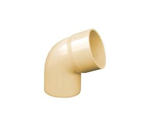 First Plast - Gouttière PVC 25 demi-ronde - Coude PVC 67°30 MF pour tube Ø80 - sable - First Plast