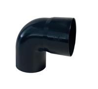 First Plast - Gouttière PVC 25 demi-ronde - Coude PVC 87°30 mâle femelle pour tube de descente Ø80 - Anthracite -