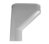 First Plast - Gouttière PVC 25 demi-ronde - Jambonneau PVC gouttière 25 Ø80 - Gris - First Plast