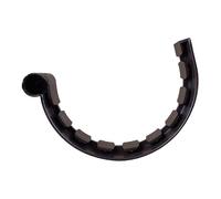 First Plast - Gouttière PVC 25 demi-ronde - Jonction à coller PVC 25 demi-ronde - marron -