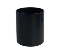First Plast - Gouttière PVC 25 demi-ronde - Manchon PVC pour tube de descente Ø80 - Anthracite -