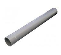 First Plast - Gouttière PVC 25 demi-ronde - Tube de descente gouttière 25 - Ø80 gris 4 m -