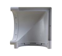 First Plast - Gouttière PVC 33 demi-ronde - Angle universel 90° PVC 33 demi-ronde - gris - First Plast