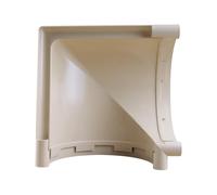 First Plast - Gouttière PVC 33 demi-ronde - Angle universel 90° PVC 33 demi-ronde - sable - First Plast