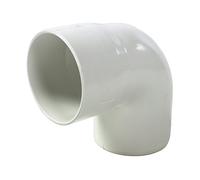 First Plast - Gouttière PVC 33 demi-ronde - Coude PVC 87°30 MF pour tube Ø100 épaisseur 2.2mm - blanc - First Plast