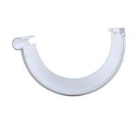 First Plast - Gouttière PVC 33 demi-ronde - Jonction longue BI-SYTEM PVC 33 demi-ronde - blanc - First Plast