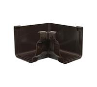 First Plast - Gouttière PVC carrée BEST - Angle intérieur 90° PVC BEST carré - marron -