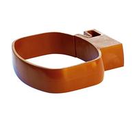 First Plast - Gouttière PVC carrée BEST - Collier bride pour tube de descente PVC BEST Ø92x57 - effet cuivre -