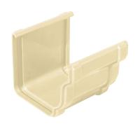 First Plast - Gouttière PVC carrée BEST - Jonction longue BI-SYSTEM PVC BEST carrée - sable - First Plast