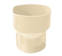First Plast - Gouttière PVC carrée BEST - Manchon PVC M Ø80 - F 92x57 pour tube BEST - Sable -