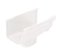 First Plast - Gouttière PVC carrée BEST - Naissance centrale BI-SYSTEM PVC BEST carrée - blanc - First Plast