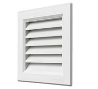 First Plast Grille a encastr. avec moustiquaire 140x140 blanc-pass air 50cm2