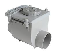 First Plast nrc110g Soupape anti-retour en pVC à scellement, gris, diamètre 110 mm