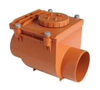 First Plast nrc125 a Soupape anti-retour en pVC à scellement, rouge, diamètre 125 mm