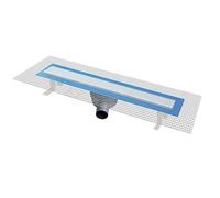 First Plast prbp606in Canal sifonato douche en ABS avec grille inox, plane