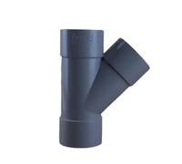 First Plast - Raccord PVC évacuation - Culotte PVC 45° Femelle Femelle Ø63 -
