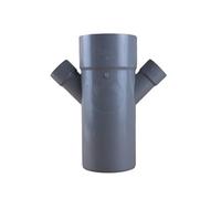 First Plast - Raccord PVC évacuation - Culotte PVC réduite double parallèle Mâle Femelle 45° Ø100 x 40 x 40 FIRST-PLAST