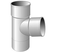 First Plast - Raccord PVC évacuation First Plast - Culotte PVC 87°30 Mâle Femelle Ø110 - First Plast