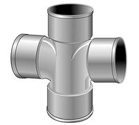 First Plast - Raccord PVC évacuation First Plast - Culotte PVC Double Parallèle 87°30 Femelle Femelle Ø100 FIRST-PLAST