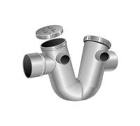 First Plast - Raccord PVC évacuation - Siphon disconnecteur mâle femelle à coller Ø125 -