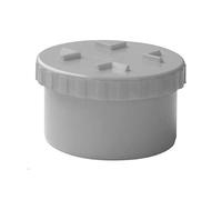 First Plast - Raccord PVC évacuation - Tampon de visite PVC mâle Ø160 -